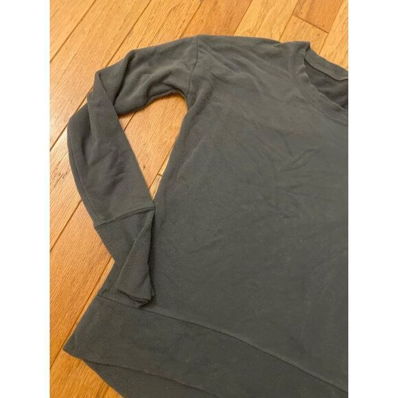 Athleta women's dark grey crew neck pullover with thumb holes sweater size XS - Picture 2 of 8